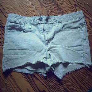 Cut off denim shorts